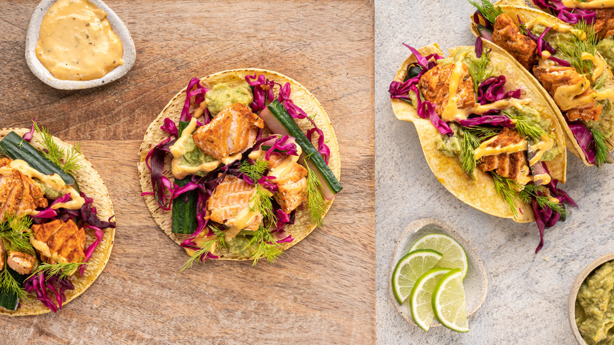 Tacos Crujientes de Salmón